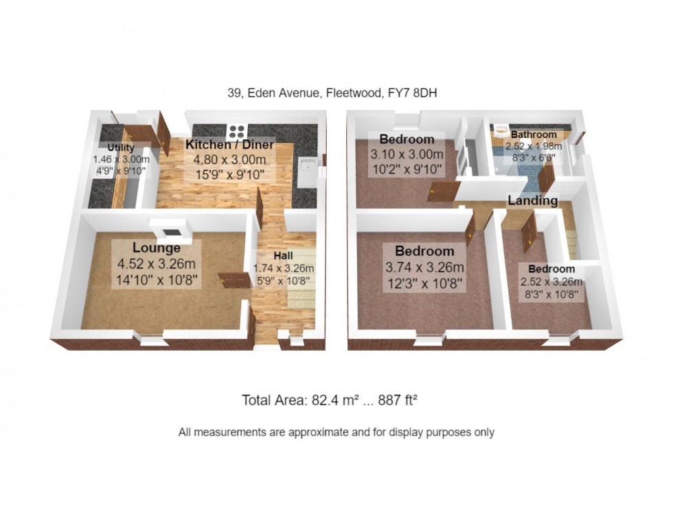 Floorplan for Eden Avenue, Fleetwood