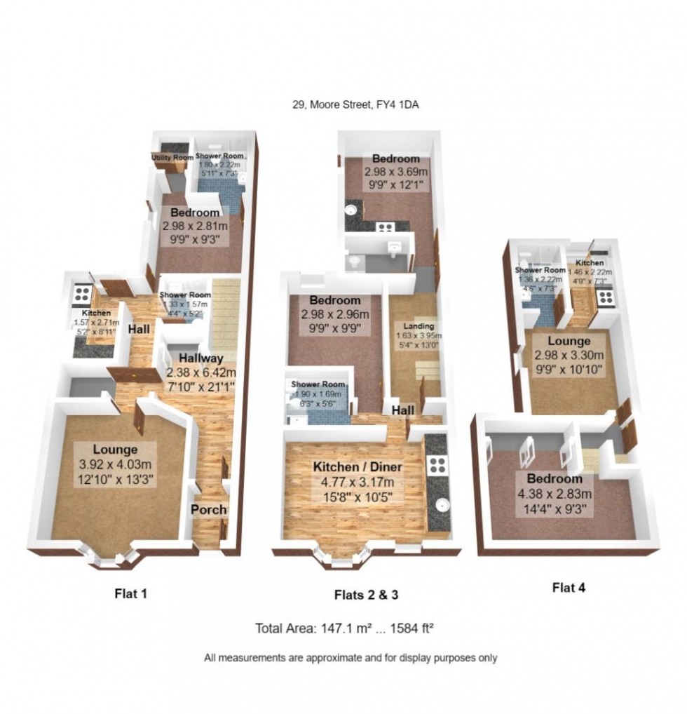 Floorplan for Moore Street, Blackpool