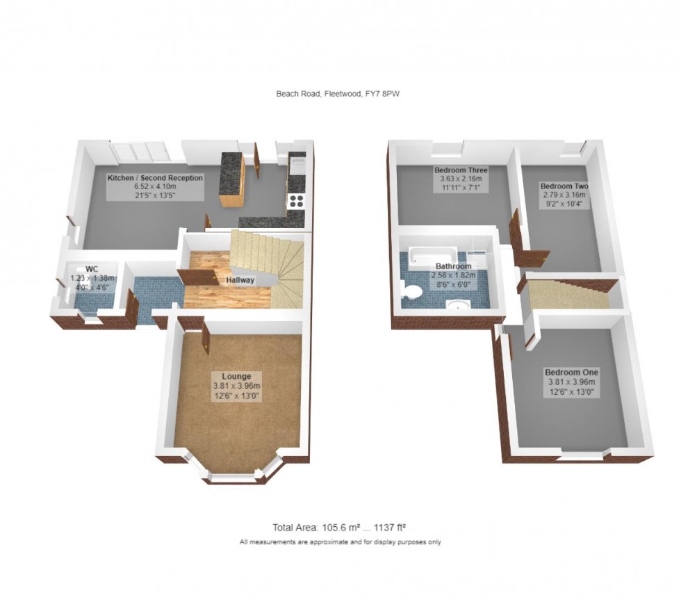 Floorplan for Beach Road, Fleetwood