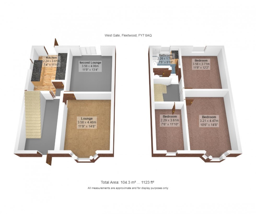 Floorplan for West Gate, Fleetwood